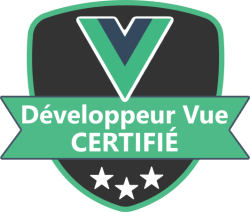 Vue certification badge